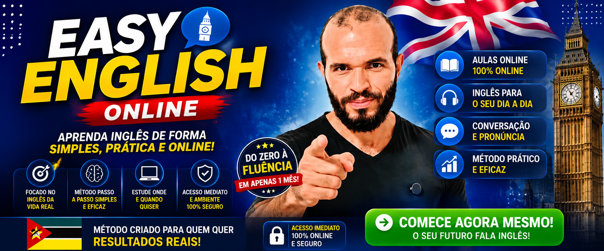 Curso Easy English Online 100% online